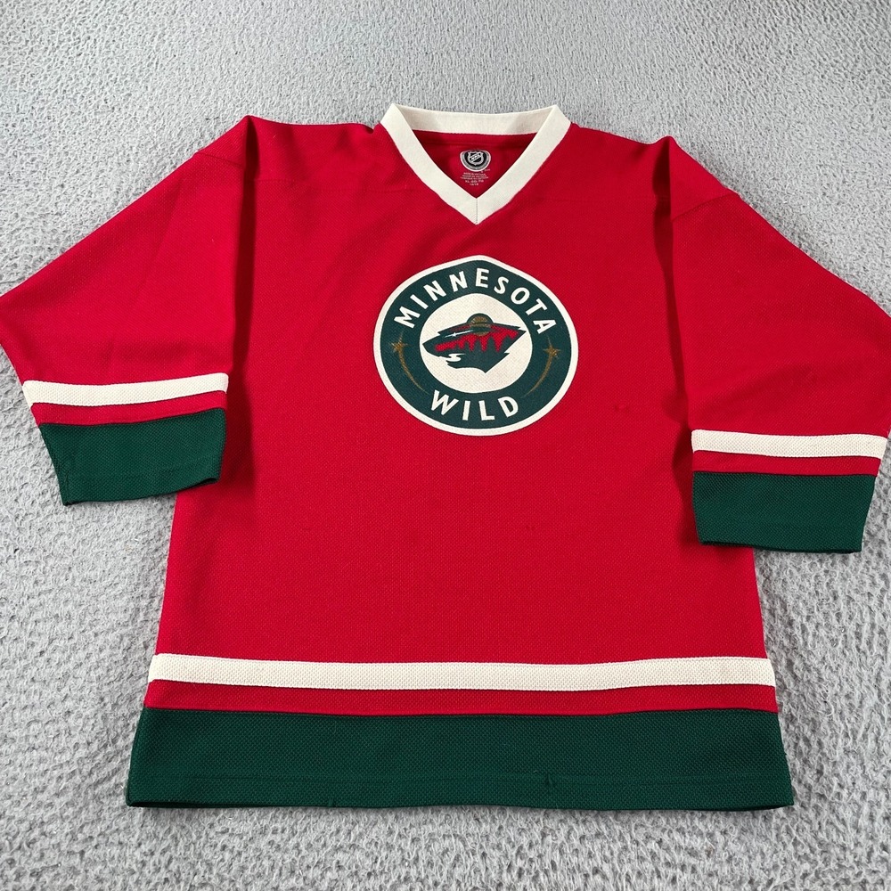 Minnesota Wild Zach Parise #11 Reebok NHL Jersey Youth Size XL (16/18) Red *